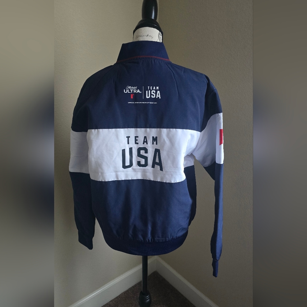 Michelob Ultra Team USA 2026 Olympics Navy & White Logo Jacket Small